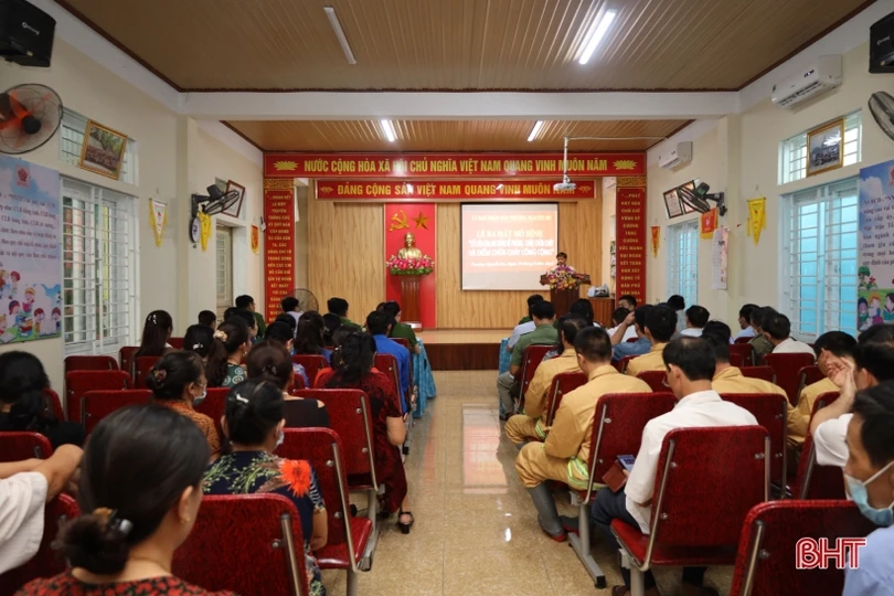 Ra mắt mô hình “Tổ liên gia an toàn PCCC và điểm chữa cháy công cộng” đầu tiên ở TP Hà Tĩnh