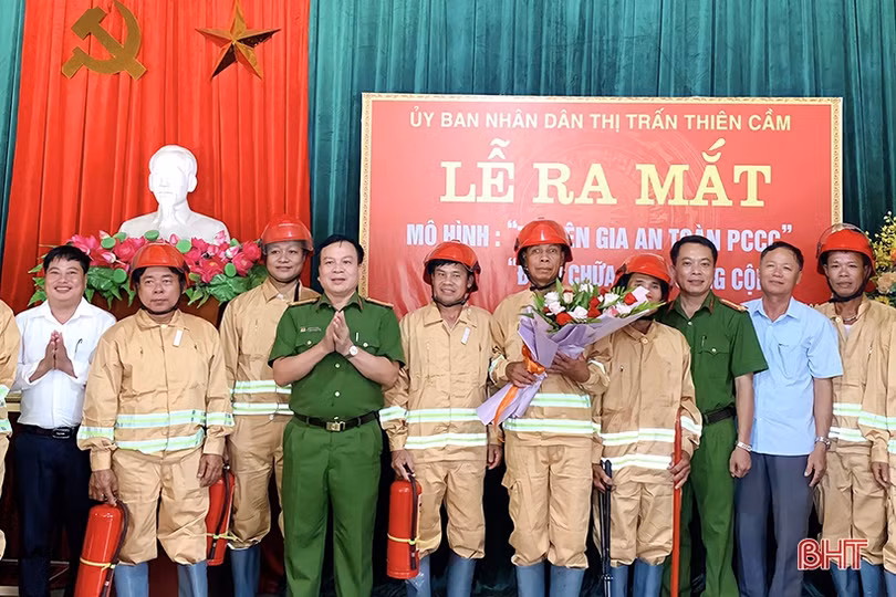 Ra mắt mô hình “Tổ liên gia an toàn PCCC” đầu tiên ở Cẩm Xuyên