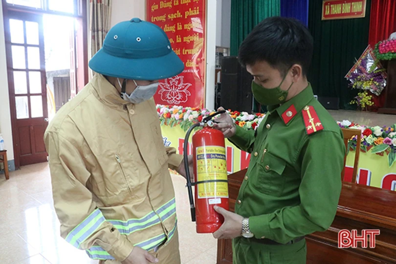 Phát huy hiệu quả phương châm “4 tại chỗ” trong phòng cháy, chữa cháy ở Hà Tĩnh