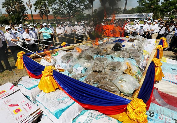 Cảnh sát Campuchia bắt giữ hơn 9.000 đối tượng buôn bán ma túy hình ảnh 1 Cảnh sát Campuchia bắt giữ hơn 9.000 đối tượng buôn bán ma túy