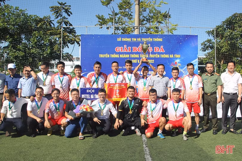 FC Viettel Hà Tĩnh vô địch Giải Bóng đá ngành TT&TT Hà Tĩnh