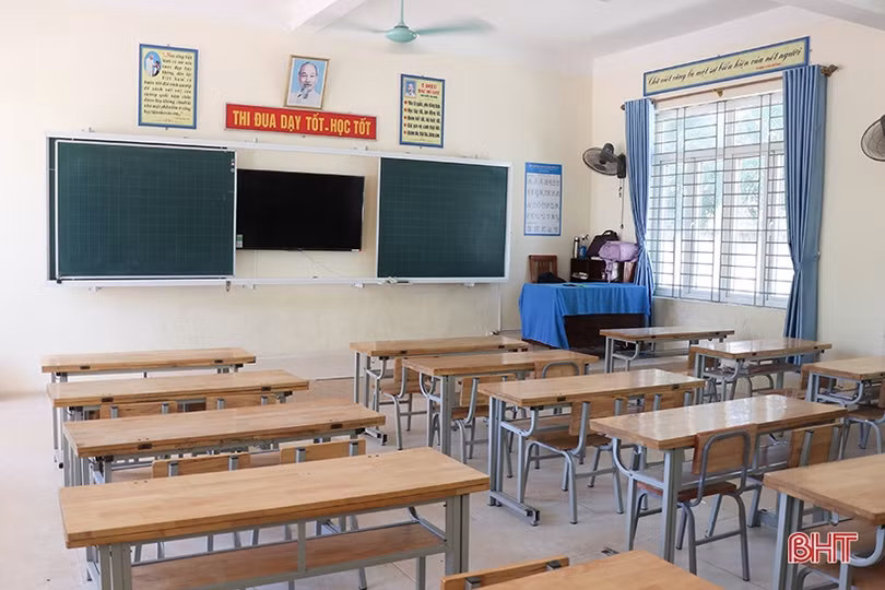 Các trường học ở Hà Tĩnh sẵn sàng đón học sinh lớp 1 tựu trường