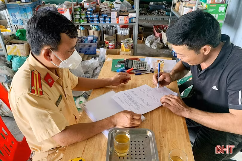 50 ngày cao điểm, Thạch Hà xử lý 246 trường hợp vi phạm trật tự ATGT