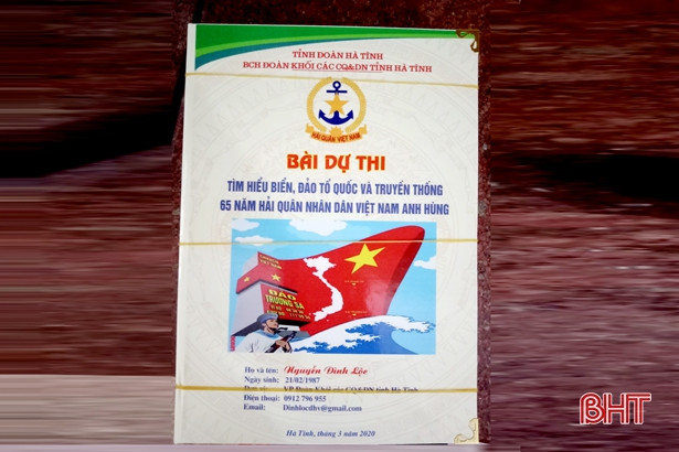 Cán bộ đoàn Hà Tĩnh giành giải nhất cuộc thi viết về biển, đảo Tổ quốc