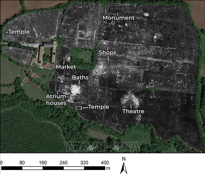 Sử dụng radar quét xuyên đất, phát hiện một thành phố cổ thời La Mã