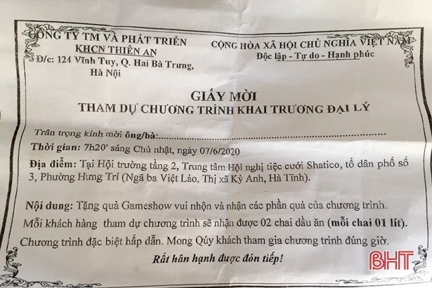 Nhiều người dân TX Kỳ Anh “sập bẫy” khuyến mãi, mua hàng kém chất lượng