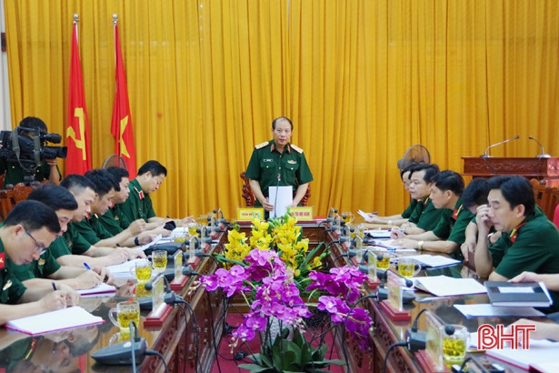 Trung tướng Trần Võ Dũng: Đại hội Đảng bộ Quân sự Hà Tĩnh phải mẫu mực để các nơi khác học tập