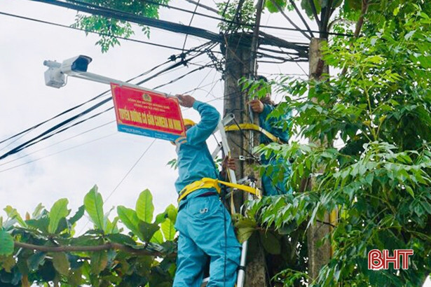 Xã đầu tiên ở huyện miền núi Hà Tĩnh đầu tư 80 triệu đồng lắp camera giám sát