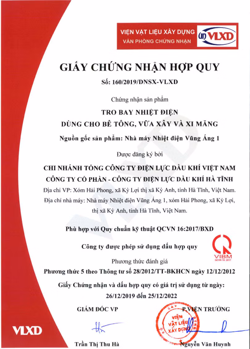 Tro, xỉ nhiệt điện ở Hà Tĩnh không phải chất thải nguy hại, đủ điều kiện làm vật liệu xây dựng!