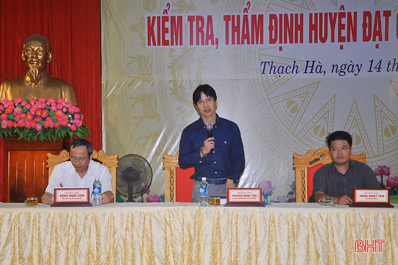 Thẩm định, xét công nhận Thạch Hà đạt chuẩn huyện nông thôn mới