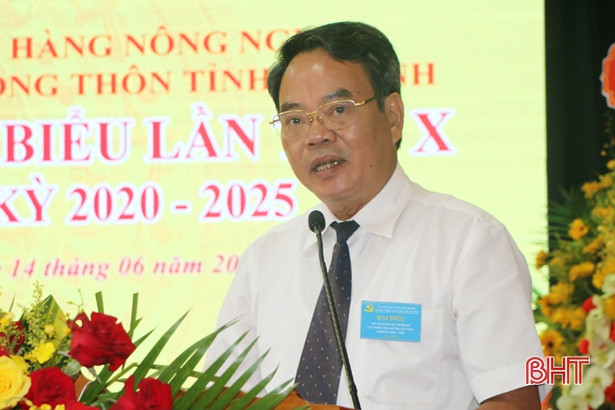 Bí thư Đảng ủy Khối CCQ&DN tỉnh Nguyễn Đình Hải: Đảng bộ tiếp tục bám sát các mục tiêu, định hướng, xây dựng chiến lược kinh doanh phát triển bền vững. Đặc biệt, tập trung nguồn vốn cho nông nghiệp, nông thôn, xây dựng nông thôn mới. Trong công tác xây dựng Đảng, chú trọng bồi dưỡng, nâng cao bản lĩnh chính trị, đạo đức công vụ cho đảng viên, nhân viên. Xây dựng quy chế dân chủ, phát huy tinh thần đoàn kết nội bộ nhằm tạo ra những chuyển biến bứt phá, xây dựng Đảng bộ vững mạnh. Mở rộng vốn cho “tam nông”, góp phần xây dựng nông thôn mới Hà Tĩnh