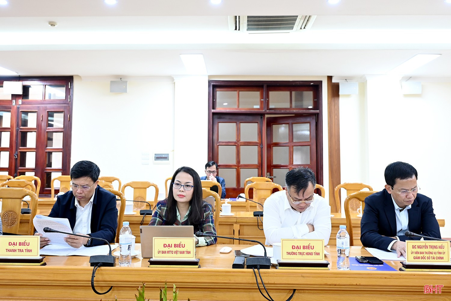 Đại biểu dự điểm cầu Hà Tĩnh.