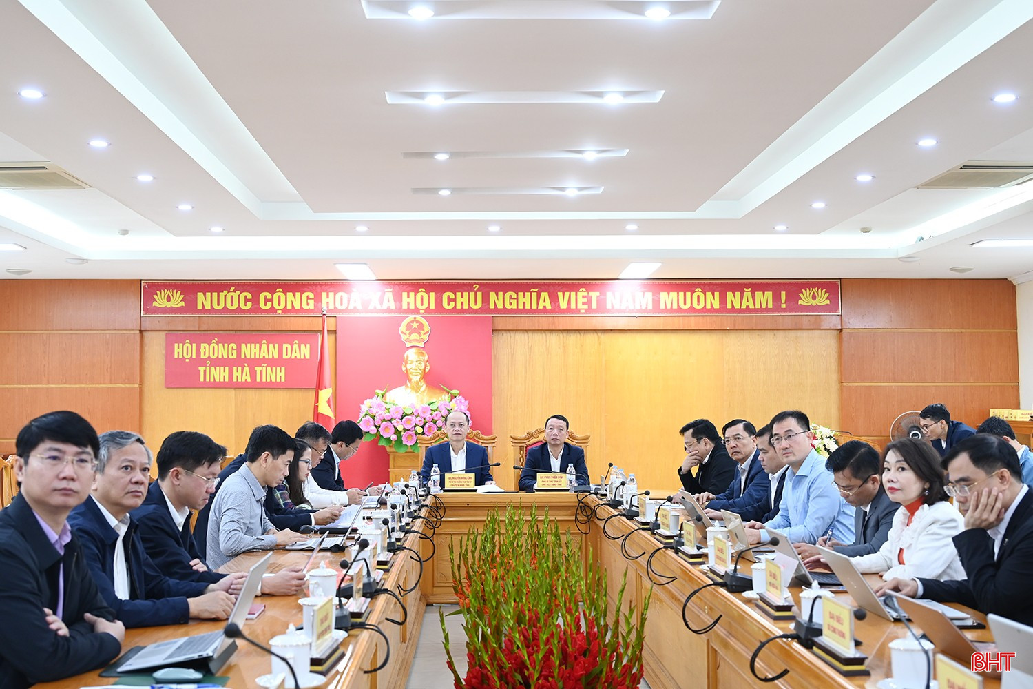 Điểm cầu Hà Tĩnh.