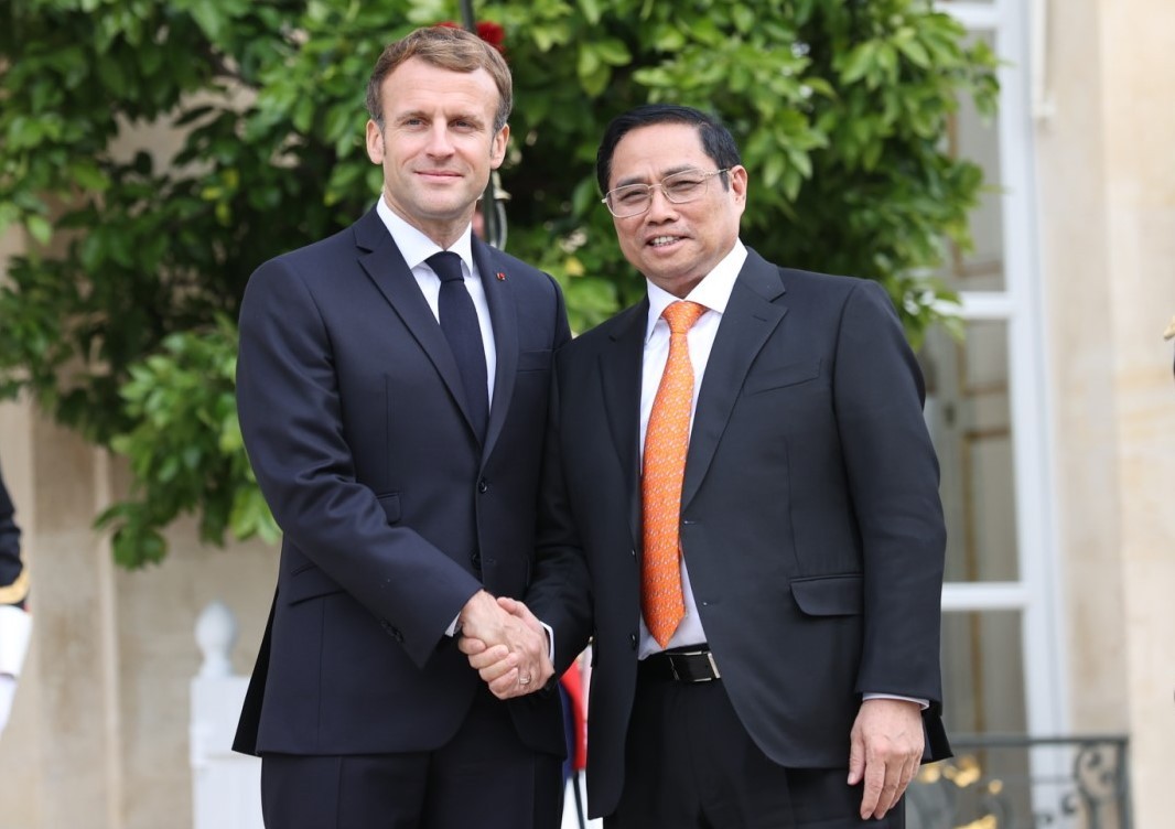 Thủ tướng Phạm Minh Chính hội kiến Tổng thống Pháp Emmanuel Macron Một Việt Nam tự tin, trách nhiệm, chân thành và khát vọng vươn lên mạnh mẽ