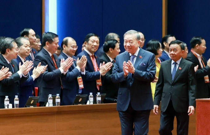 Tổng Bí thư Tô Lâm và Thường trực Ban Bí thư Trần Cẩm Tú tái đắc cử vào Trung ương khóa XIV. Ảnh: TTXVN