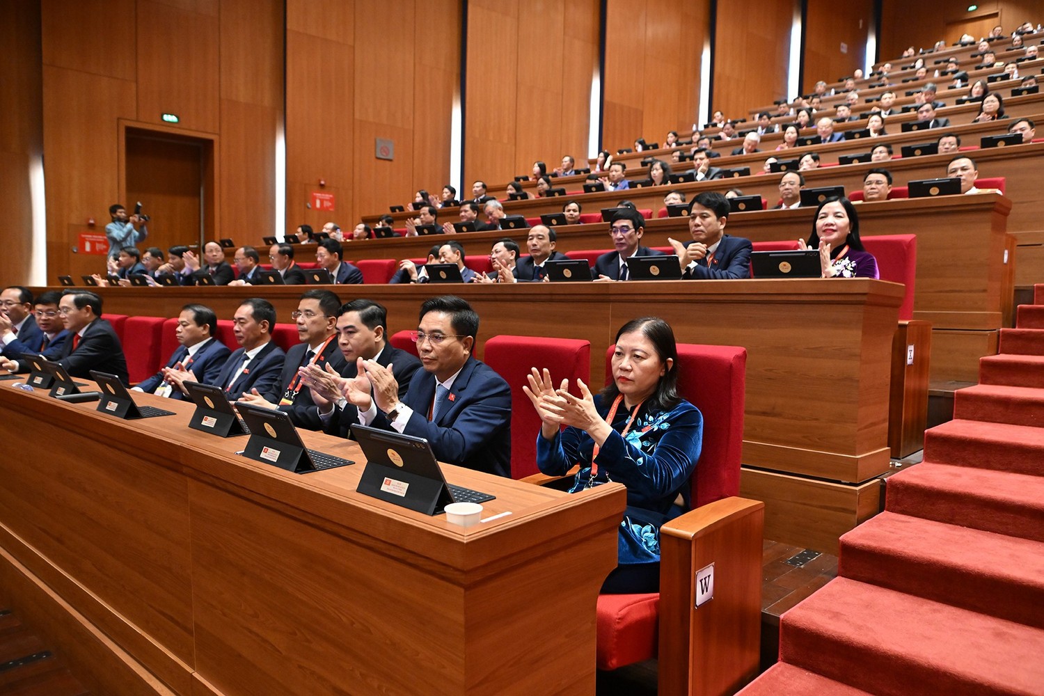 Các đại biểu đoàn Thanh Hóa dự phiên trù bị của Đại hội đại biểu toàn quốc lần thứ XIV.