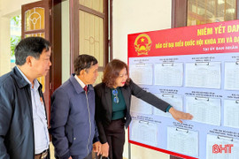 Hà Tĩnh hoàn thành niêm yết danh sách cử tri, đảm bảo dân chủ, đúng luật