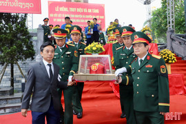 Hà Tĩnh tổ chức trọng thể lễ truy điệu, an táng 4 liệt sỹ hy sinh tại Lào