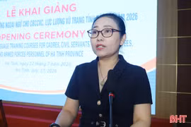 79 cán bộ, công chức tham gia lớp đào tạo, bồi dưỡng ngoại ngữ năm 2026 