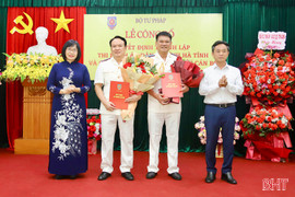 Bộ Tư pháp công bố quyết định thành lập Thi hành án dân sự tỉnh Hà Tĩnh