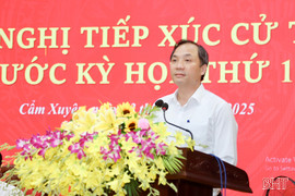 Đoàn ĐBQH Hà Tĩnh tiếp xúc với cử tri các địa phương