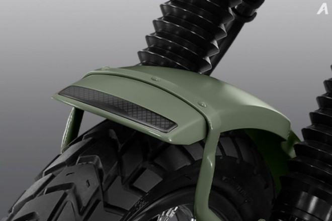 Honda CT125 màu Safari Green nhìn độc đáo