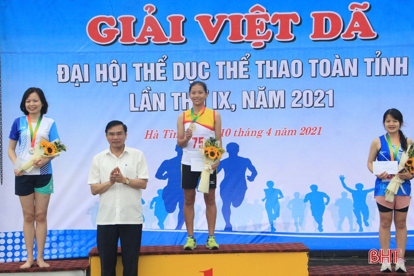 Thành phố Hà Tĩnh nhất toàn đoàn Giải Việt dã toàn tỉnh năm 2021