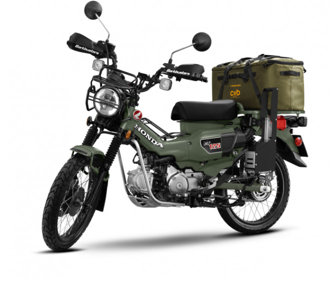 Honda CT125 màu Safari Green nhìn độc đáo