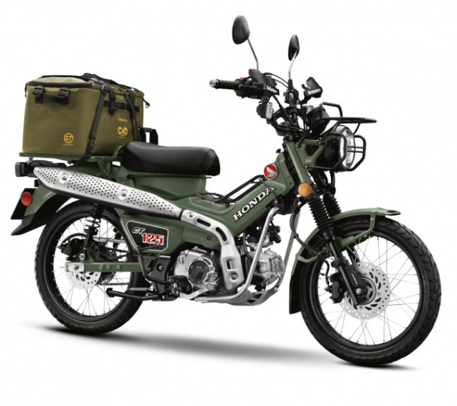 Honda CT125 màu Safari Green nhìn độc đáo
