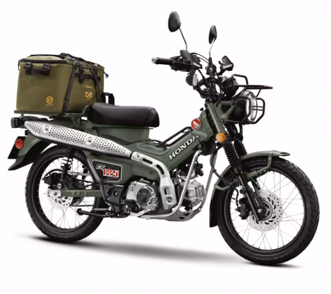 Honda CT125 màu Safari Green nhìn độc đáo