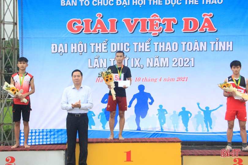 Thành phố Hà Tĩnh nhất toàn đoàn Giải Việt dã toàn tỉnh năm 2021
