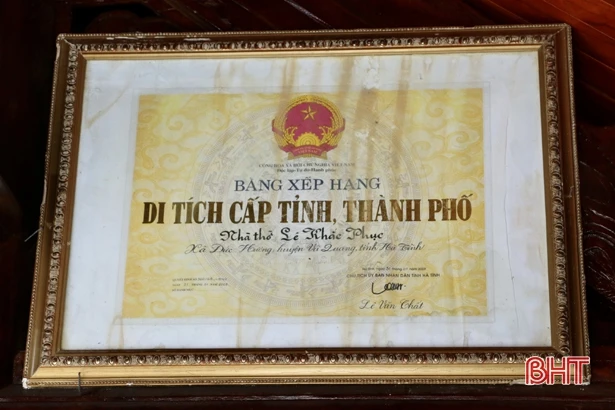 Khánh thành công trình tôn tạo nhà thờ Lê Khắc Phục ở Vũ Quang