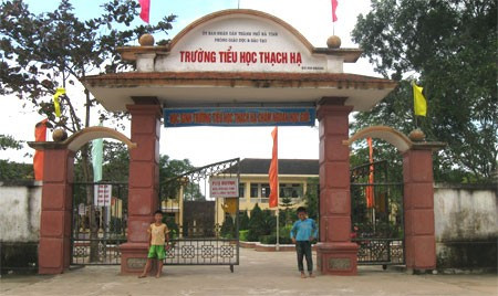 Một trong số các công trình được đầu tư từ Đề án kiên cố hóa trường lớp học. Ảnh: thanhtrahatinh