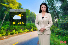 Dự báo thời tiết Hà Tĩnh ngày 30/11: Ngày có nắng, trời rét