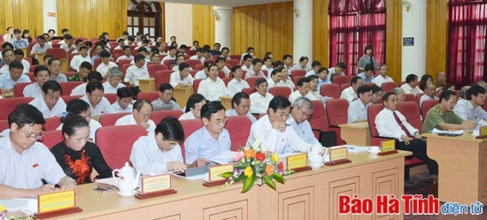 Kỳ họp lần thứ 14 HĐND tỉnh Hà Tĩnh khóa XVI thành công tốt đẹp ảnh 5 Kỳ họp lần thứ 14 HĐND tỉnh Hà Tĩnh khóa XVI thành công tốt đẹp ảnh 5