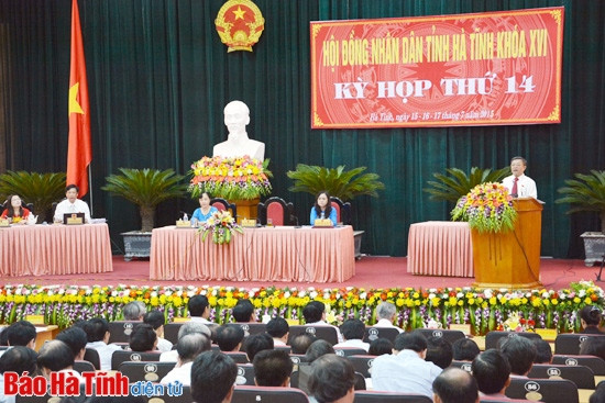 Kỳ họp lần thứ 14 HĐND tỉnh Hà Tĩnh khóa XVI thành công tốt đẹp ảnh 3 Kỳ họp lần thứ 14 HĐND tỉnh Hà Tĩnh khóa XVI thành công tốt đẹp ảnh 3