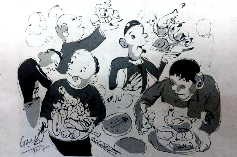 tiec buffet van hoa am thuc noi cong cong