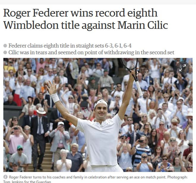 bao chi the gioi ca hanh tinh kinh ngac ve federer