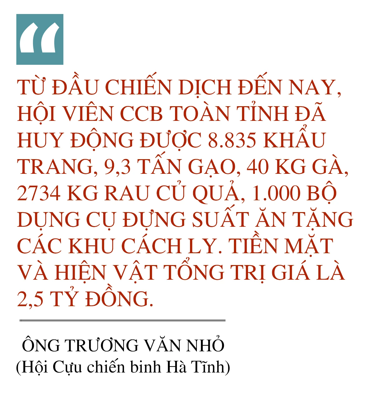 Sức mạnh lòng dân trong cuộc tổng lực hậu cần cách ly tập trung phòng chống dịch ở Hà Tĩnh