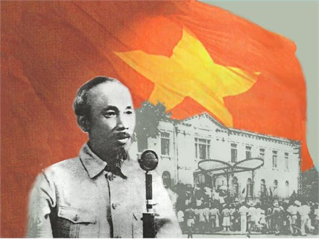 Chủ tịch Hồ Chí Minh đọc bản Tuyên ngôn độc lập khai sinh nước Việt Nam Dân chủ Cộng hòa