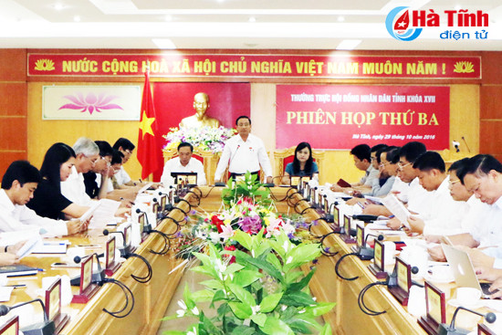 thuong truc hdnd tinh nghe bao cao ket qua xu ly cac viec ton dong