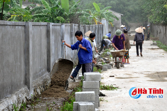soi noi giup dan xay dung nong thon moi o thach ha