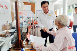 Đức Thọ đứng thứ nhất toàn tỉnh trên hệ thống Dịch vụ công quốc gia