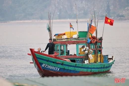 Ngư dân Hà Tĩnh cập bến sớm, sẵn sàng tham gia ngày hội bầu cử