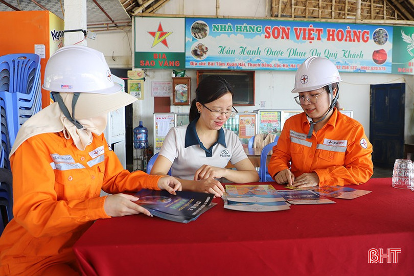 Điện lực Lộc Hà đẩy mạnh tuyên truyền sử dụng điện hiệu quả và an toàn trong mùa du lịch.