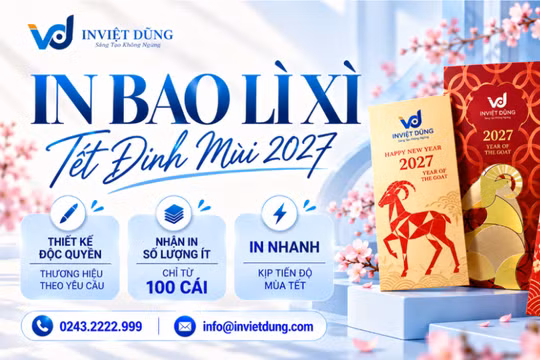 In Việt Dũng và giải pháp bao lì xì mang dấu ấn riêng cho doanh nghiệp