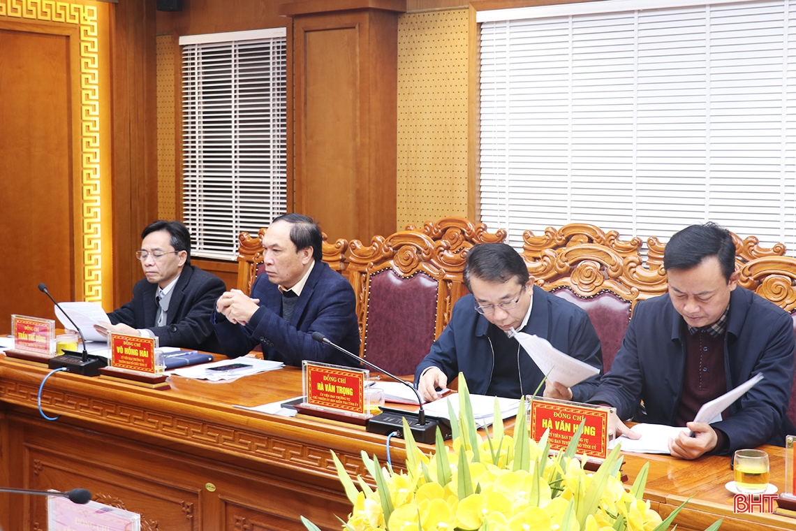 Ban Chỉ đạo Phòng, chống tham nhũng, tiêu cực tỉnh Hà Tĩnh họp phiên thường kỳ