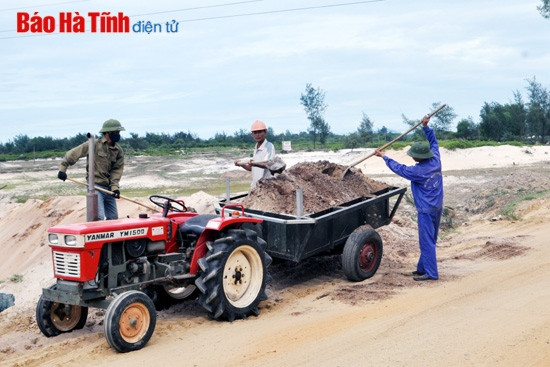 Khai thác hợp pháp cát từ bãi thải của Công ty CP Sắt Thạch Khê ảnh 1 Khai thác hợp pháp cát từ bãi thải của Công ty CP Sắt Thạch Khê ảnh 1