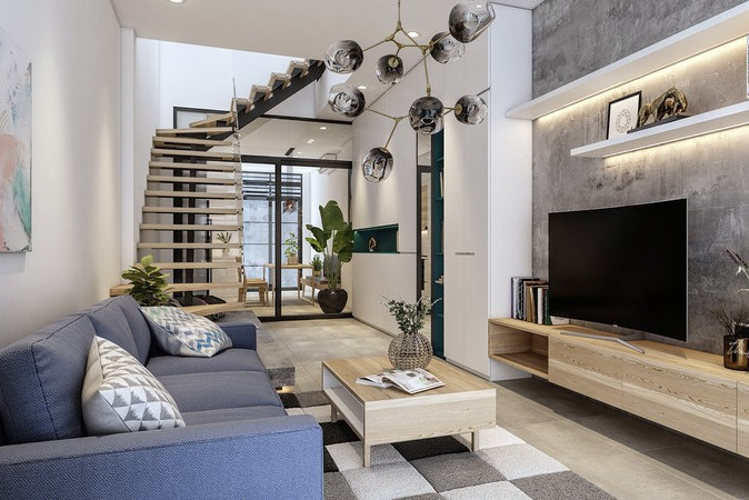 nhà 80m2 sắp xếp tiện nghi khiến nhiều người ao ước hình 2 Nhà 80 mét vuông sắp xếp tiện nghi khiến nhiều người ao ước