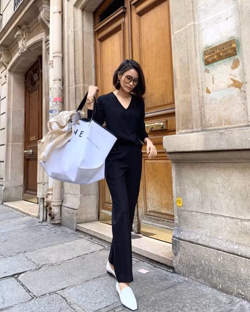 Phối đồ dạo phố theo style tối giản